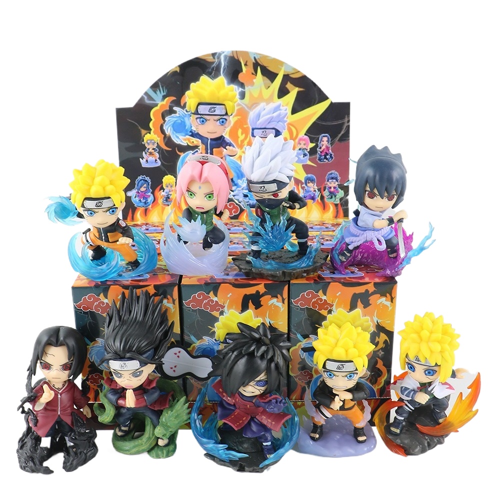 Anime Merchandise For Kids - 1-9 Styles Naruto Q-version Figure Blind