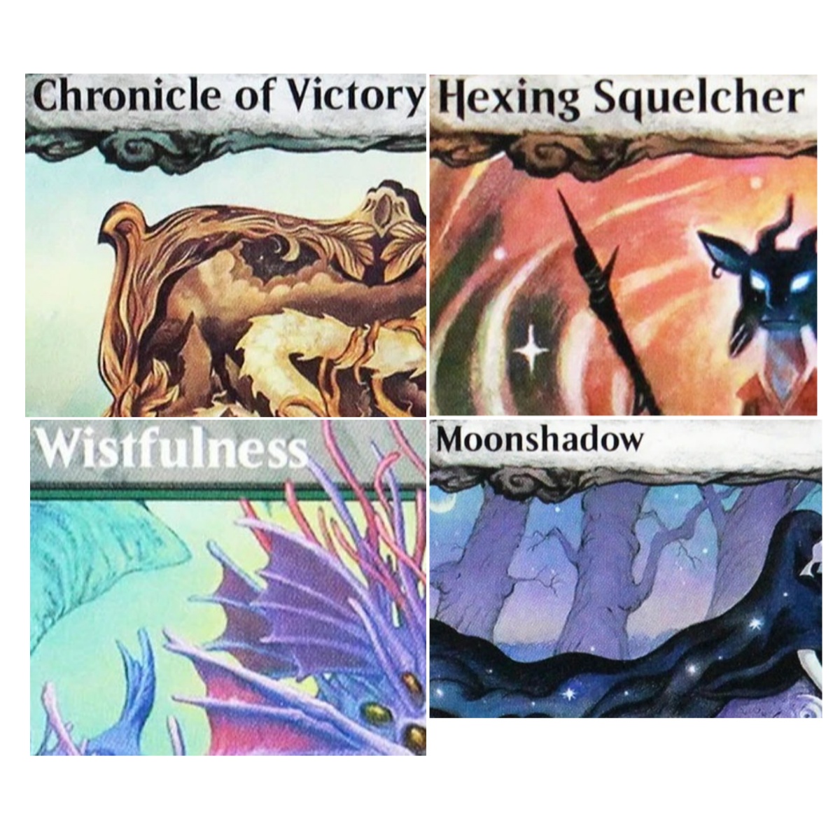 Themed Playing Card - ECL 'Hexing Squelcher/Wistfulness/Vibrance' TCG M Proxy