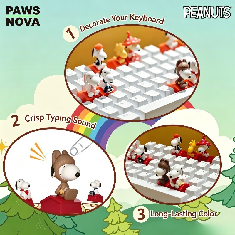 Snoopy Keycap Blind Box Anime  - Anime Merchandise Box Set recension och pris