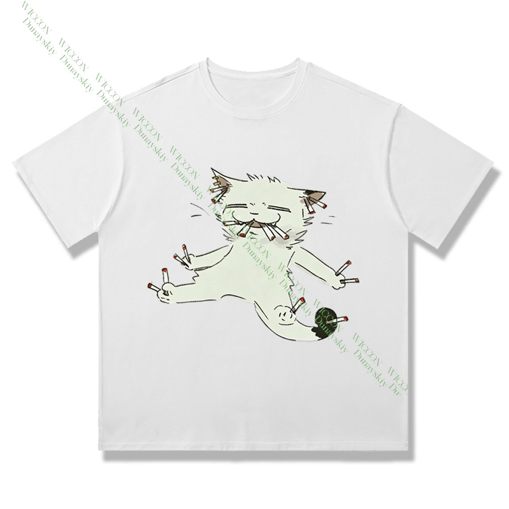 Chainsmoker Cat Yaniko Satou C - Anime Merchandise Shirt recension och pris