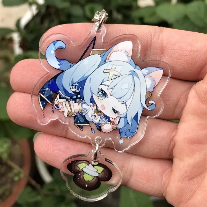 Genshin Impact Cosplay Keychai - Anime Merchandise China recension och pris