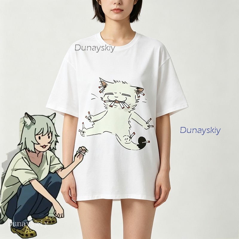 YesOk Chainsmoker Cat Yaniko S - Anime Merchandise Shirt recension och pris