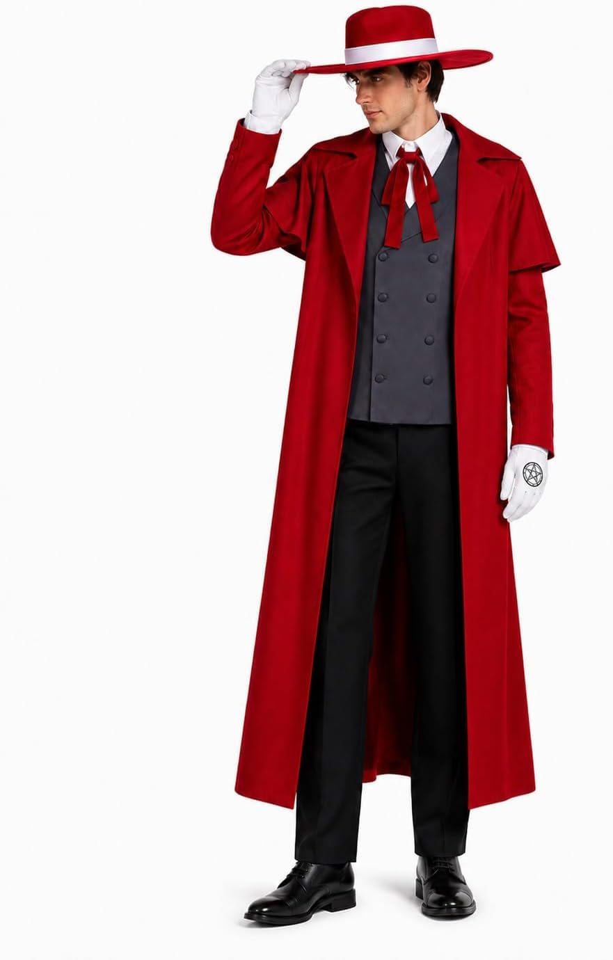 Anime Alucard Cosplay Costume  - Anime Merchandise Men recension och pris