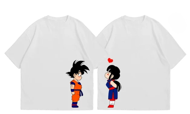 Goku or Milk Chi Chi Couple T  - Anime Merchandise Men recension och pris